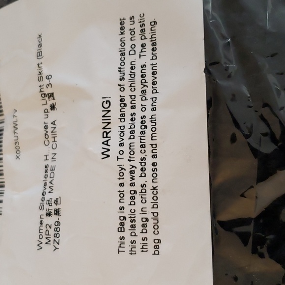 Ms Purple Black Sleeveless Swimsuit Crochet Coverup Size M - Picture 8 of 9